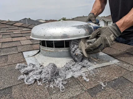 Cleaning Dryer Vent On Roof in Redondo Beach