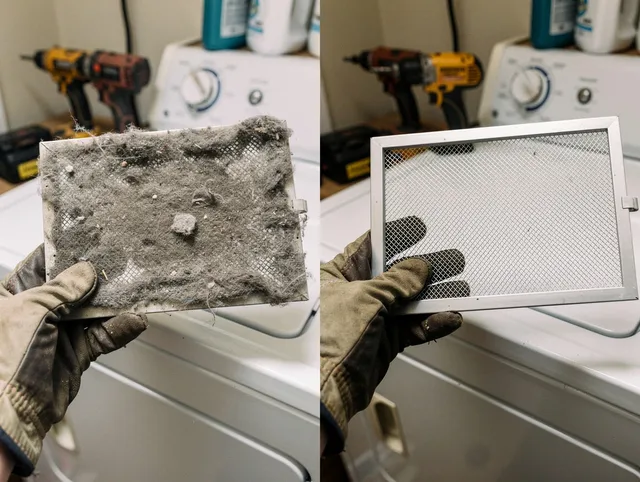 Professional lint trap cleaning by Redondo Beach Dryer Vent Cleaning in Redondo Beach