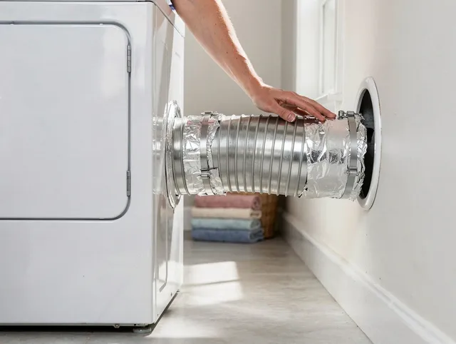 Professional dryer vent hose installation by Redondo Beach Dryer Vent Cleaning in Redondo Beach