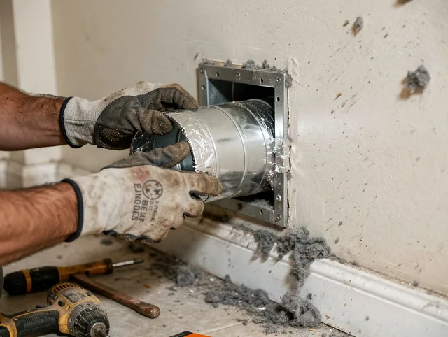 Professional dryer vent repair and installation by Redondo Beach Dryer Vent Cleaning in Redondo Beach